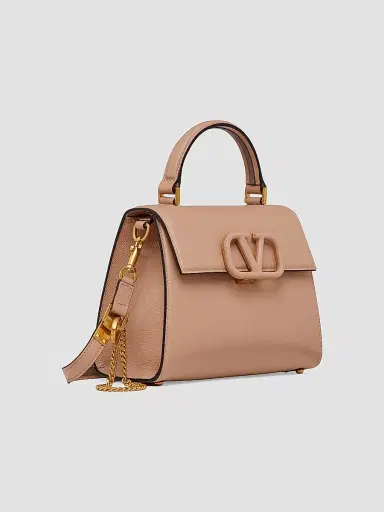 Valentino Garavani Women's Small VSling Grainy Calfskin Handbag - Poudre | Thumbnail 3