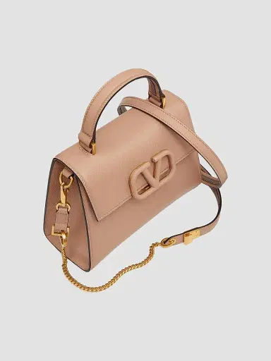 Valentino Garavani Women's Small VSling Grainy Calfskin Handbag - Poudre | Thumbnail 6