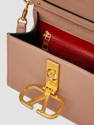 Valentino Garavani Women's Small VSling Grainy Calfskin Handbag - Poudre | Thumbnail 7