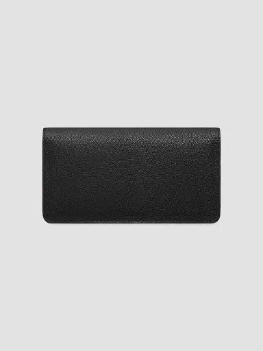 Valentino Garavani Women's VLogo Signature Grainy Calfskin Wallet with Chain - Black | Thumbnail 3