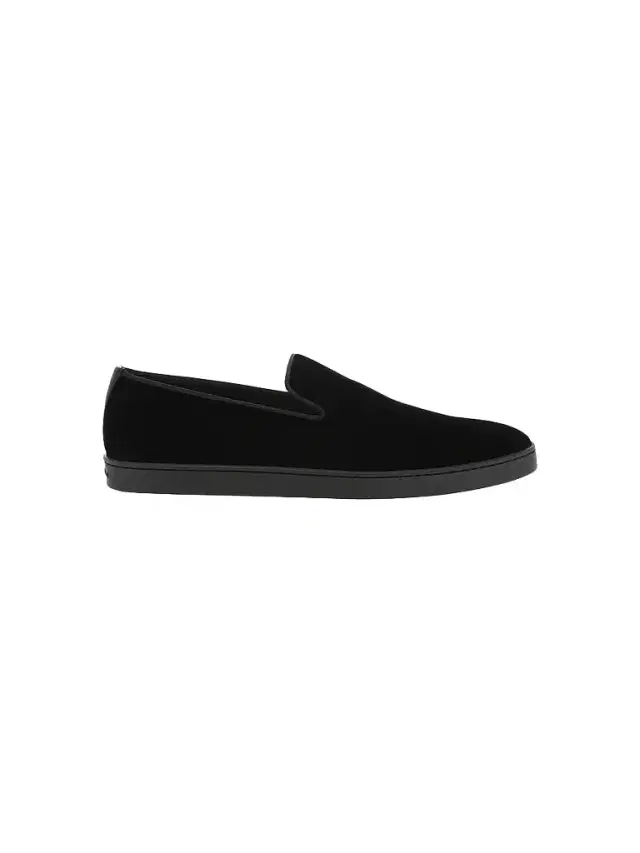Men's Atlantis Muad Velvet Loafers - Black Velvet