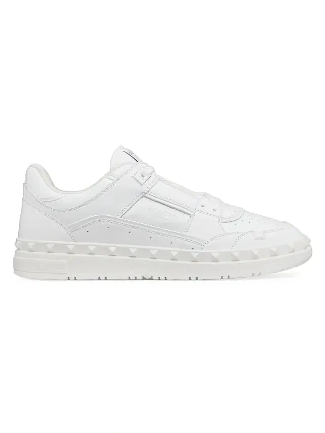 Men's Freedots Low Top Sneakers In Calfskin - White