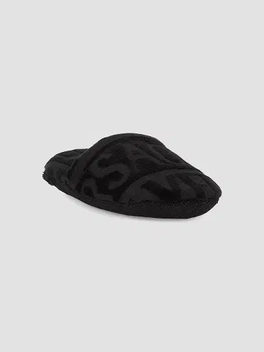 Versace Women's Terry Jacquard Logo On Repeat Slippers | Thumbnail 2 Versace Women's Terry Jacquard Logo On Repeat Slippers | Thumbnail 2