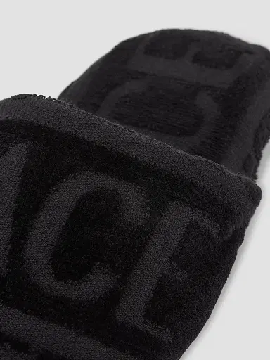 Versace Women's Terry Jacquard Logo On Repeat Slippers | Thumbnail 4 Versace Women's Terry Jacquard Logo On Repeat Slippers | Thumbnail 4