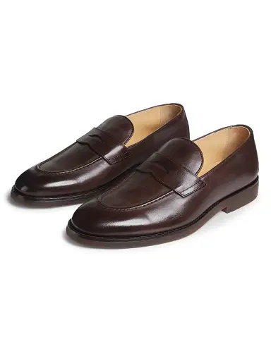 Brunello Cucinelli Men's Leather Loafers | Thumbnail 2