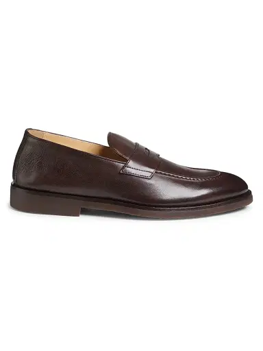 Brunello Cucinelli Men's Leather Loafers | Thumbnail 1