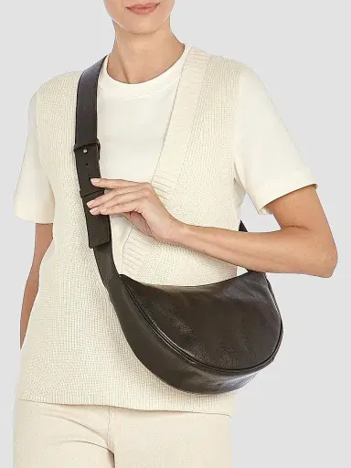 Il Bisonte Women's Oliveta Leather Hobo Bag | Thumbnail 3 Il Bisonte Women's Oliveta Leather Hobo Bag | Thumbnail 3