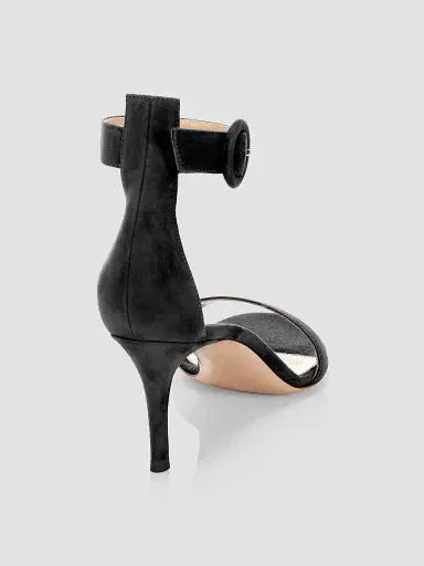 Gianvito Rossi Women's Portofino Suede Sandals - Black - Size 12 | Thumbnail 3 Gianvito Rossi Women's Portofino Suede Sandals - Black - Size 12 | Thumbnail 3