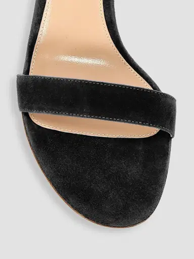 Gianvito Rossi Women's Portofino Suede Sandals - Black - Size 12 | Thumbnail 4 Gianvito Rossi Women's Portofino Suede Sandals - Black - Size 12 | Thumbnail 4