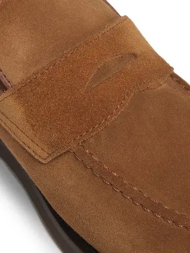 Brunello Cucinelli Men's Leather Loafers - Tan - Size 7.5 | Thumbnail 5