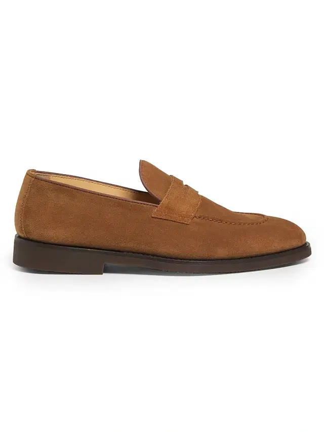 Men's Leather Loafers - Tan