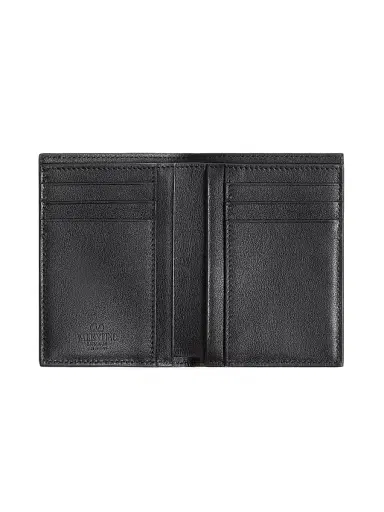 Valentino Garavani Men's VLogo Signature Cardholder - Black | Thumbnail 4 Valentino Garavani Men's VLogo Signature Cardholder - Black | Thumbnail 4
