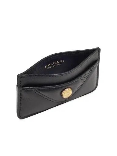 BVLGARI Women's Serpenti Quilted Leather Card Holder | Thumbnail 2