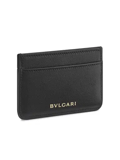 BVLGARI Women's Serpenti Quilted Leather Card Holder | Thumbnail 3