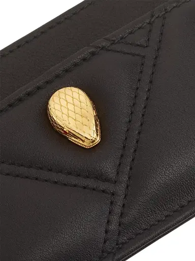 BVLGARI Women's Serpenti Quilted Leather Card Holder | Thumbnail 4
