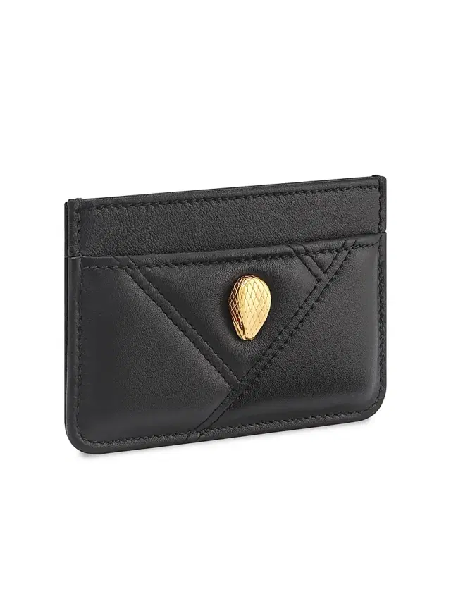 Women's Serpenti Quilted Leather Card Holder