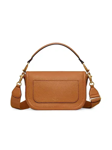 Valentino Garavani Women's Alltime Grainy Calfskin Shoulder Bag - Brown | Thumbnail 4