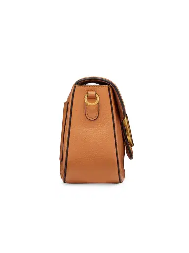 Valentino Garavani Women's Alltime Grainy Calfskin Shoulder Bag - Brown | Thumbnail 5