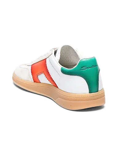 Santoni Women's Colorblocked Leather Low-Top Sneakers - White | Thumbnail 3 Santoni Women's Colorblocked Leather Low-Top Sneakers - White | Thumbnail 3