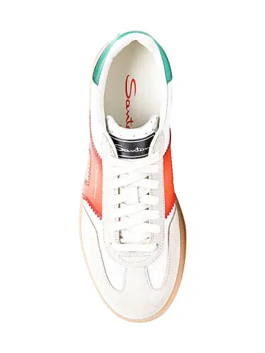 Santoni Women's Colorblocked Leather Low-Top Sneakers - White | Thumbnail 5 Santoni Women's Colorblocked Leather Low-Top Sneakers - White | Thumbnail 5