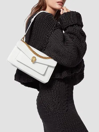 BVLGARI Women's Serpenti E/W Maxi Chain Leather Shoulder Bag - Flash Diamond | Thumbnail 5