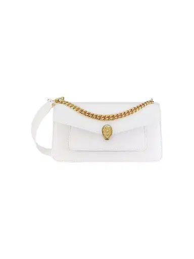 BVLGARI Women's Serpenti E/W Maxi Chain Leather Shoulder Bag - Flash Diamond | Thumbnail 1