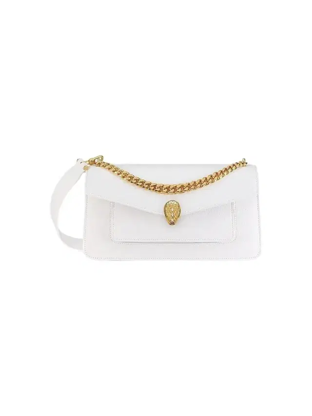 BVLGARI Women's Serpenti E/W Maxi Chain Leather Shoulder Bag - Flash Diamond