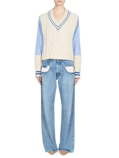 Maison Margiela Women's Boot-Cut Jeans - Denim - Size 10 | Thumbnail 2