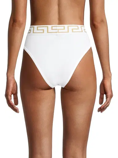 Versace Women's Greca High-Rise Briefs | Thumbnail 4