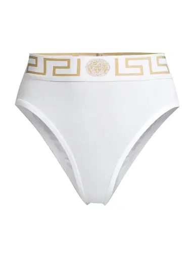 Versace Women's Greca High-Rise Briefs | Thumbnail 1