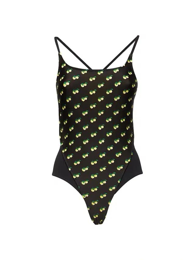 La DoubleJ Women's Olimpia Swimsuit - Limoncello Black