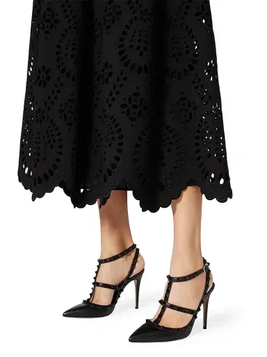 Valentino Garavani Women's Rockstud Ankle Strap Pumps 100MM | Thumbnail 6 Valentino Garavani Women's Rockstud Ankle Strap Pumps 100MM | Thumbnail 6