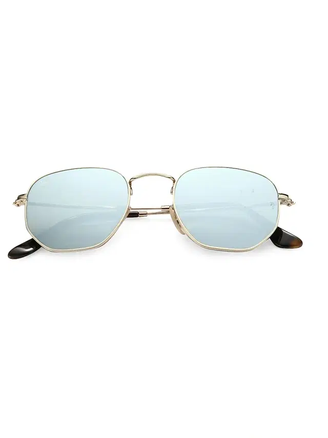 Ray-Ban Women's RB3548 51MM Hexagonal Sunglasses - Silver