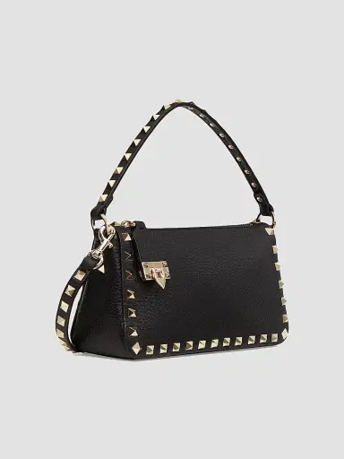 Valentino Garavani Women's Small Rockstud Grainy Calfskin Crossbody Bag | Thumbnail 2