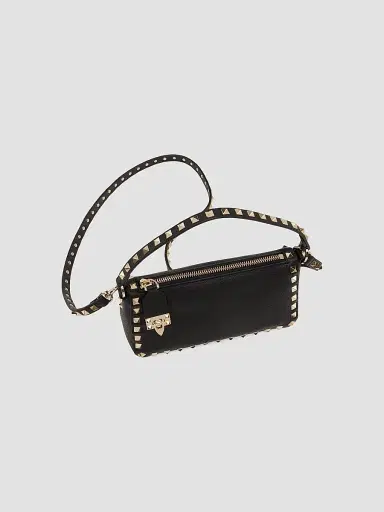 Valentino Garavani Women's Small Rockstud Grainy Calfskin Crossbody Bag | Thumbnail 5