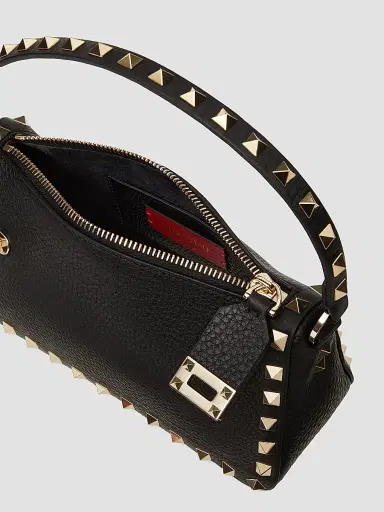 Valentino Garavani Women's Small Rockstud Grainy Calfskin Crossbody Bag | Thumbnail 6