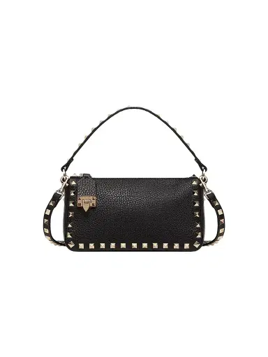 Valentino Garavani Women's Small Rockstud Grainy Calfskin Crossbody Bag | Thumbnail 1