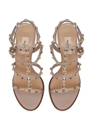 Valentino Garavani Women's Rockstud Ankle Strap Sandals 90 MM - Skin - Size 12 | Thumbnail 4 Valentino Garavani Women's Rockstud Ankle Strap Sandals 90 MM - Skin - Size 12 | Thumbnail 4