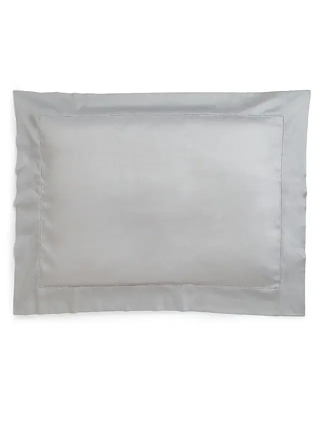 Frette Single Ajour Sham - Grey Queen