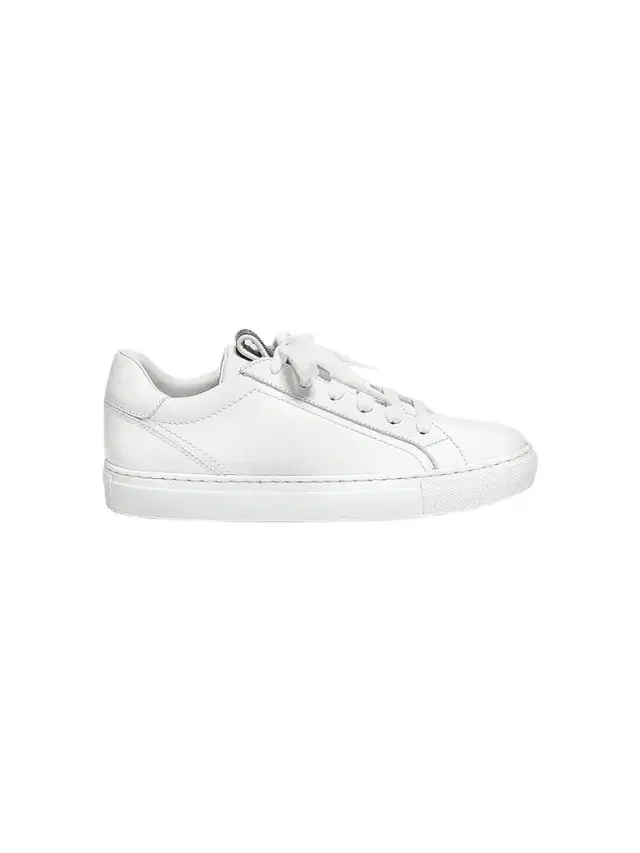 Women's Leather Low-Top Sneakers - White