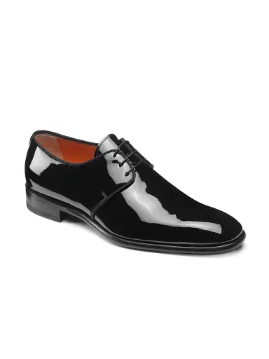 Santoni Men's Patent Leather Dress Shoes - Black - Size 14 | Thumbnail 2 Santoni Men's Patent Leather Dress Shoes - Black - Size 14 | Thumbnail 2