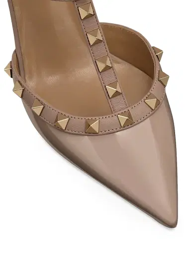 Valentino Garavani Women's Rockstud Caged Pumps 65MM - Poudre - Size 12 | Thumbnail 5