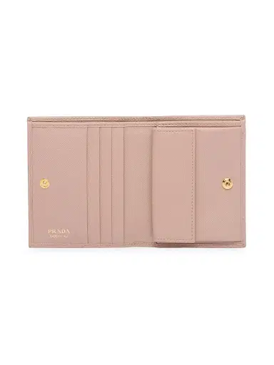 Prada Women's Small Saffiano Leather Wallet - Pink | Thumbnail 4