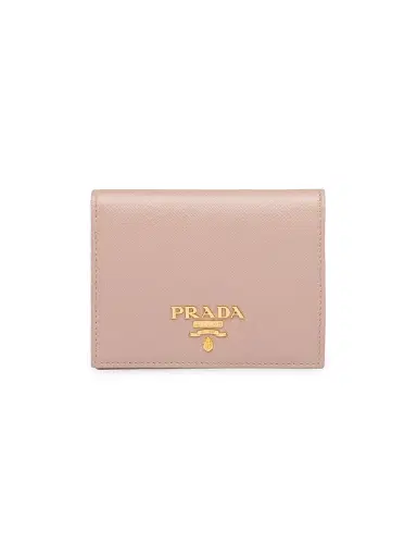 Prada Women's Small Saffiano Leather Wallet - Pink | Thumbnail 1