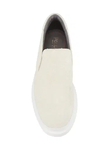 Pollini Men's Summer Vibes Suede Platform Loafers - Off White - Size 13 | Thumbnail 5 Pollini Men's Summer Vibes Suede Platform Loafers - Off White - Size 13 | Thumbnail 5