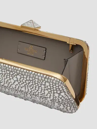 Valentino Garavani Women's Carry Secrets Rhinestone Minaudiere | Thumbnail 7 Valentino Garavani Women's Carry Secrets Rhinestone Minaudiere | Thumbnail 7