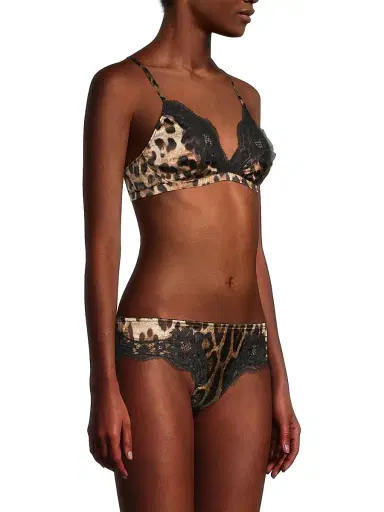 Dolce & Gabbana Women's Soft Cup Bra - Leo New | Thumbnail 4