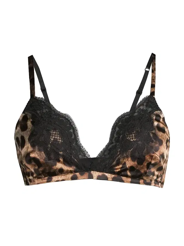 Dolce & Gabbana Women's Soft Cup Bra - Leo New