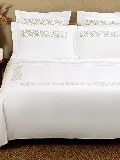 Frette Intreccio Embroidery Duvet Cover | Thumbnail 3 Frette Intreccio Embroidery Duvet Cover | Thumbnail 3