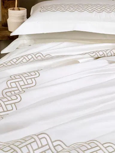 Frette Intreccio Embroidery Duvet Cover | Thumbnail 5 Frette Intreccio Embroidery Duvet Cover | Thumbnail 5